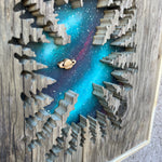 Night Sky Forest Wooden Craft