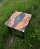 Almond wood epoxy table