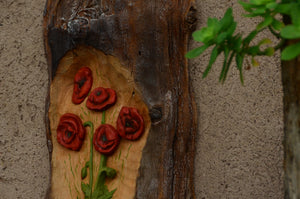 Poppies flowers Sculpture