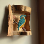 Kingfisher On Old Wood